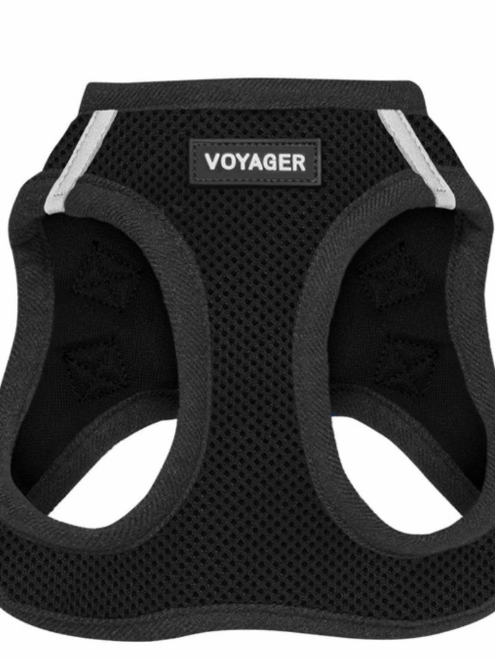 Voyager Black Mesh Small Pet Dog Cat Harnesses - STEP-IN AIR VEST HARNESS